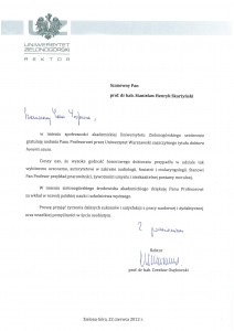 Gratulacje Czesław Osękowski