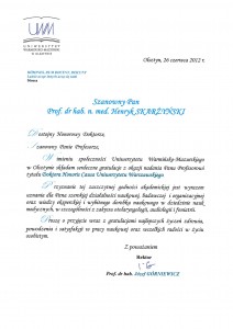 Gratulacje Józef Górniewicz