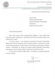 Prof. dr hab. inż. Jan Szmidt - Politechnika Warszawska
