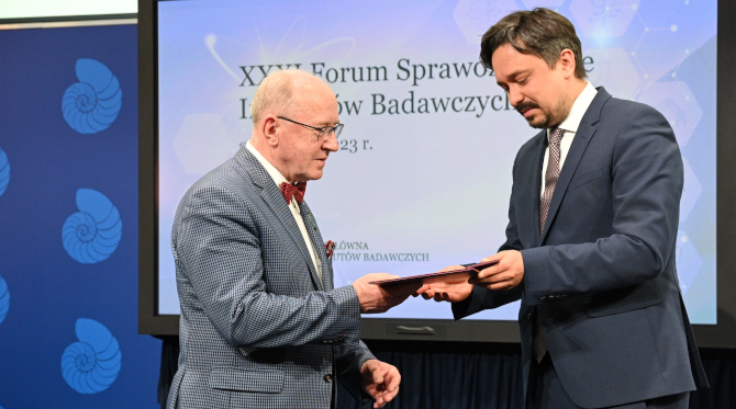 Prof. Henryk Skarżyński honored by Prof. Marcin Wiącek, Ombudsman for Human Rights